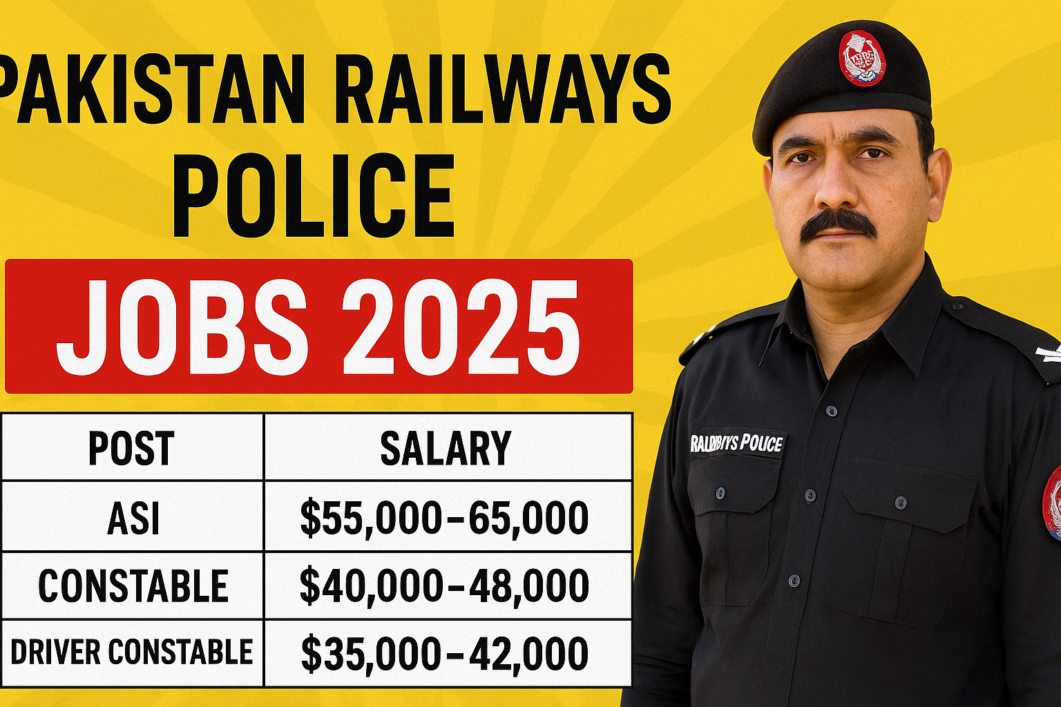 Pakistan Railways Police Jobs 2025